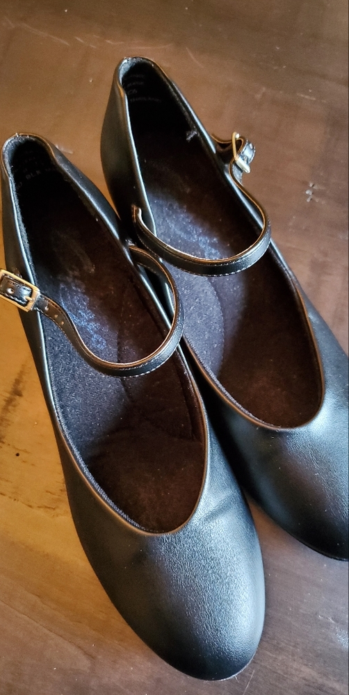 Black Capezio "character" dance shoes
